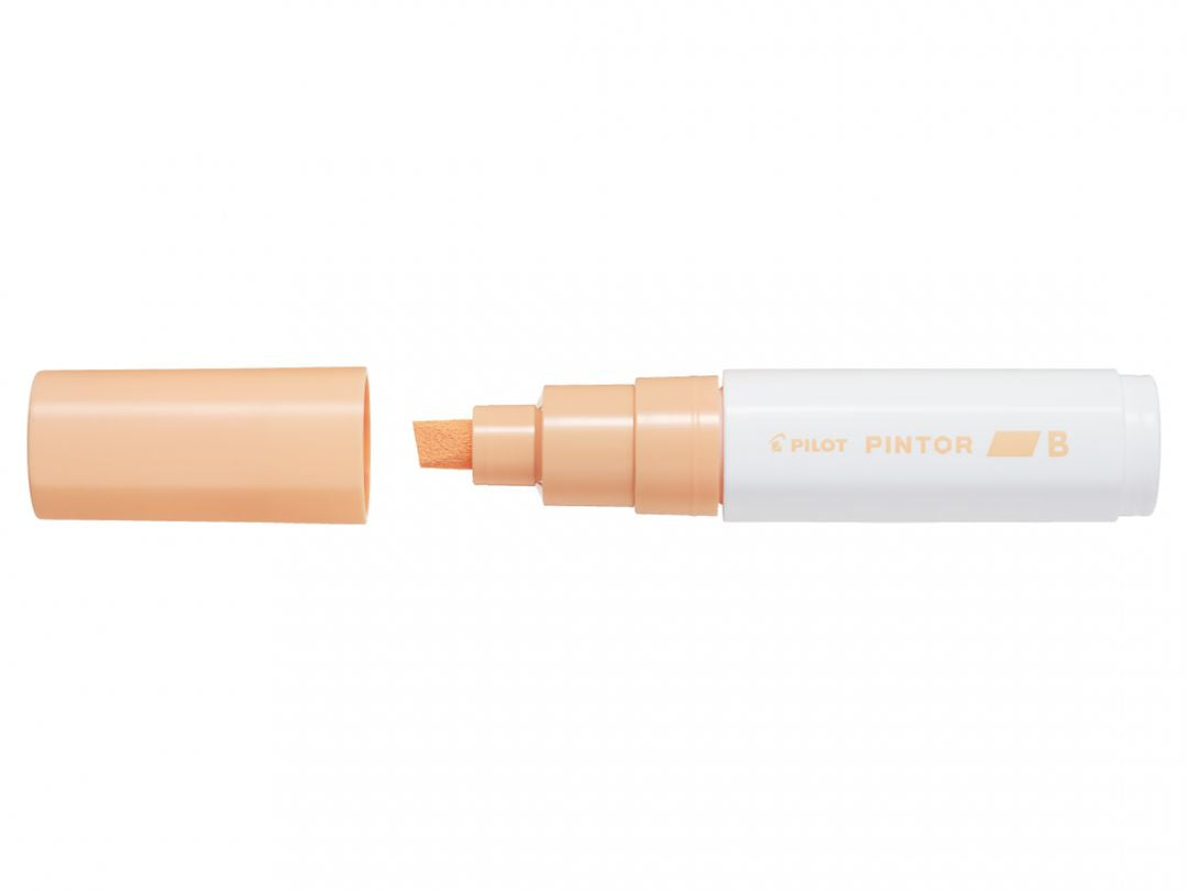 Pilot Pigment-Marker Pintor – Keilspitze 8 mm – Pastellorange – deckend