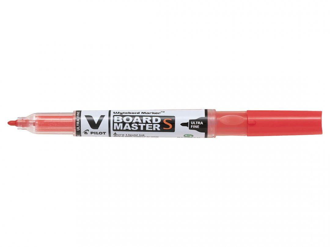 Pilot V-Board Master S Whiteboard-Marker – 0,8–3,5 mm, rot, trocken abwischbar, nachfüllbar – für Whiteboards