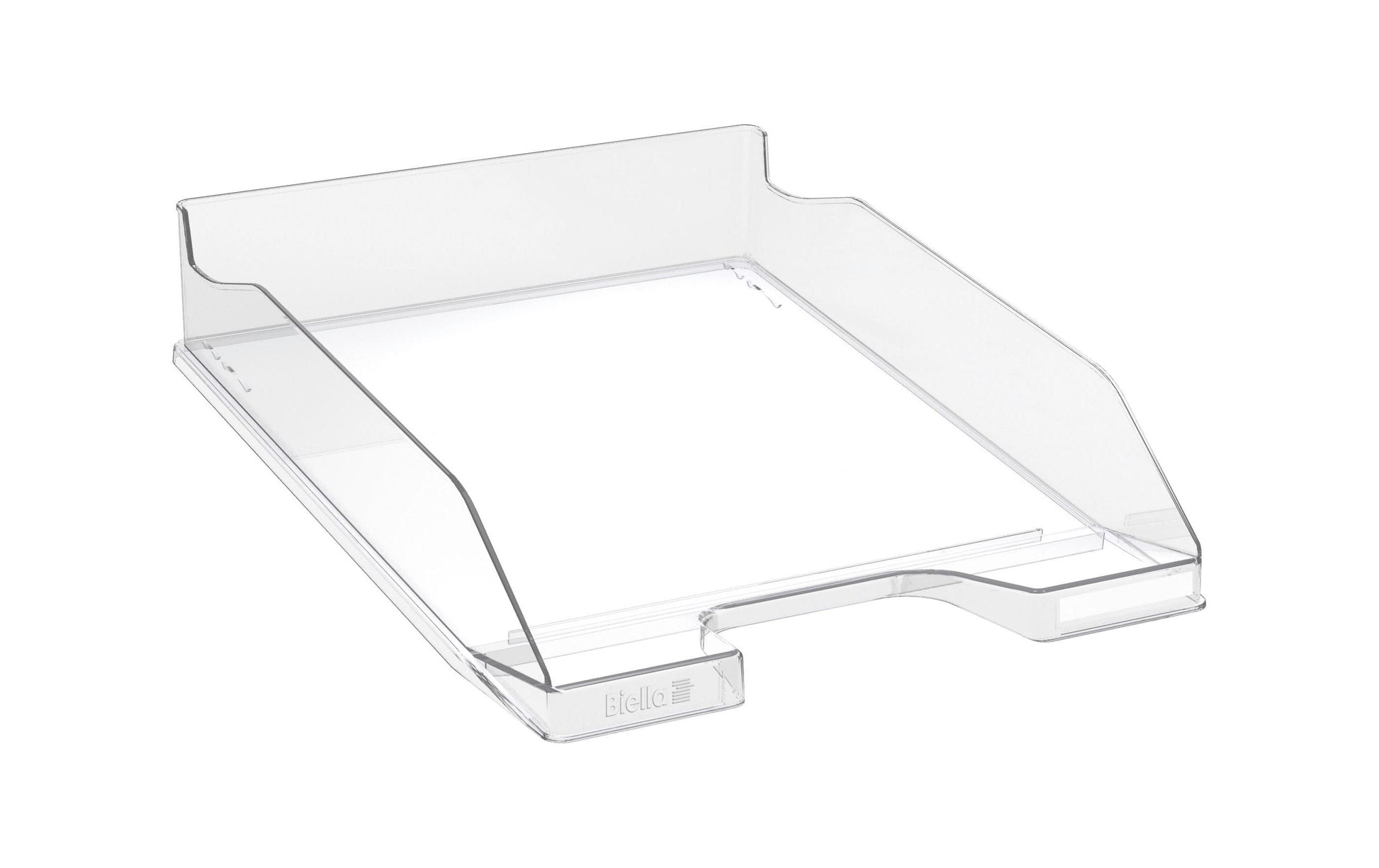 Biella Combo-Midi – Briefkorb für A4+, Kunststoff, Transparent, Glänzend, 347 × 65 × 255 mm