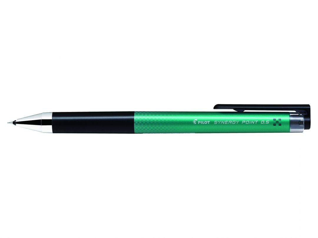 Pilot Synergy Point – Tintenroller, dokumentenecht, Druckmechanik, 0,25 mm, grün