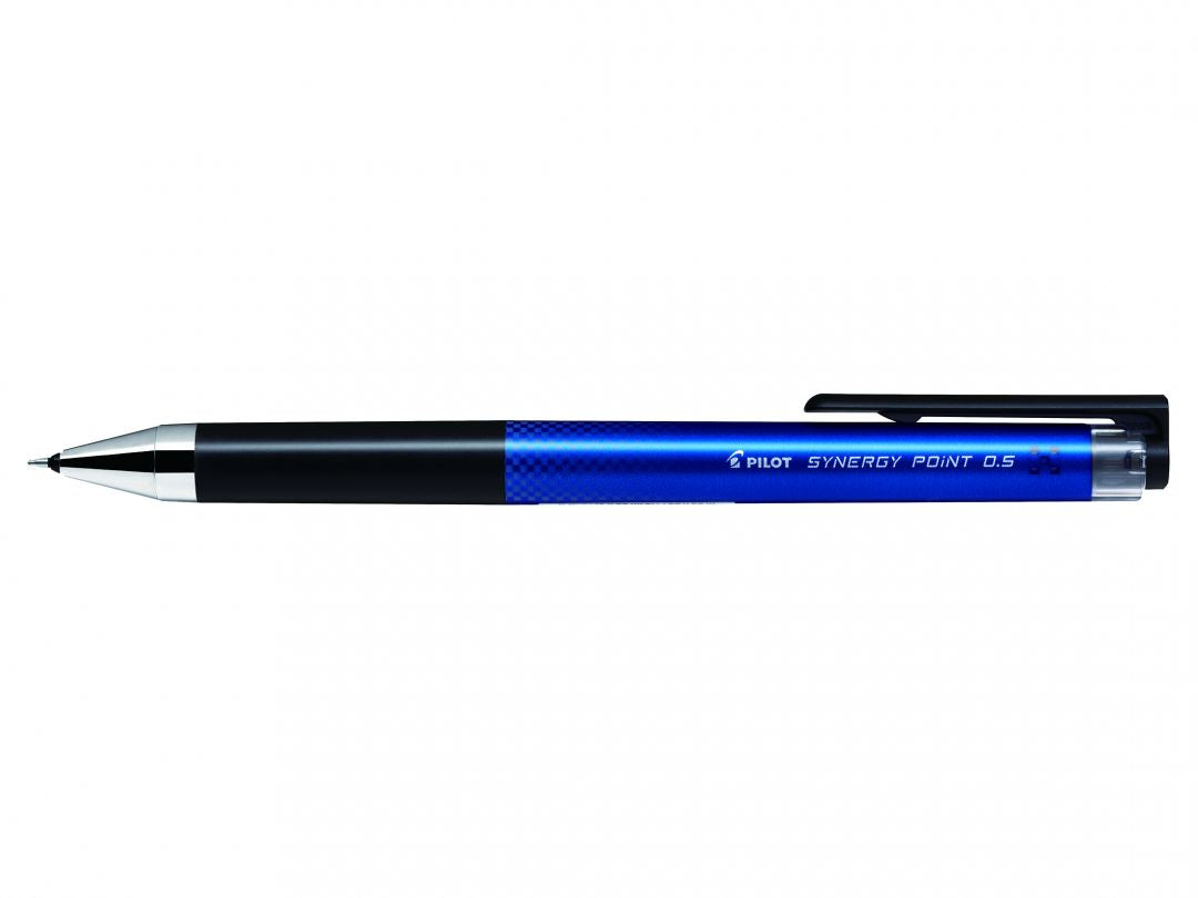 Pilot Synergy Point – Tintenroller, dokumentenecht, Druckmechanik, 0,25 mm, Blau