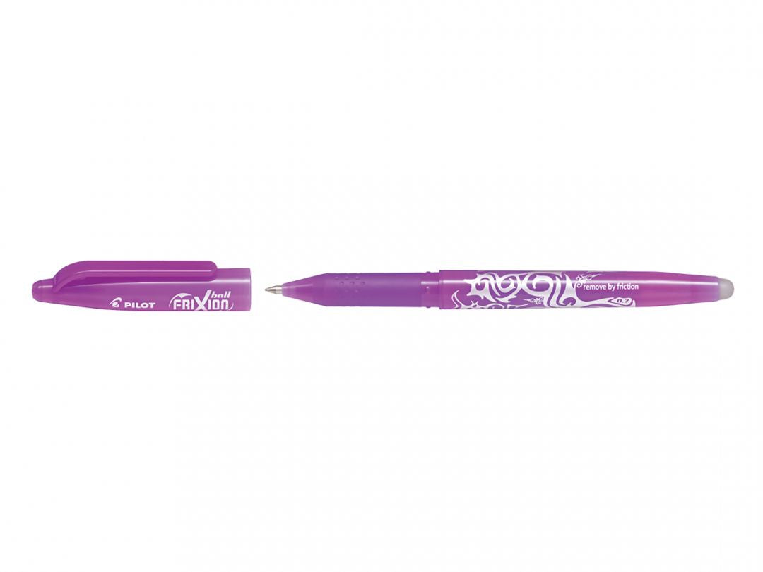 Pilot Gelschreiber – lila, 0,7 mm, radierbar, Kappe, nachfüllbar