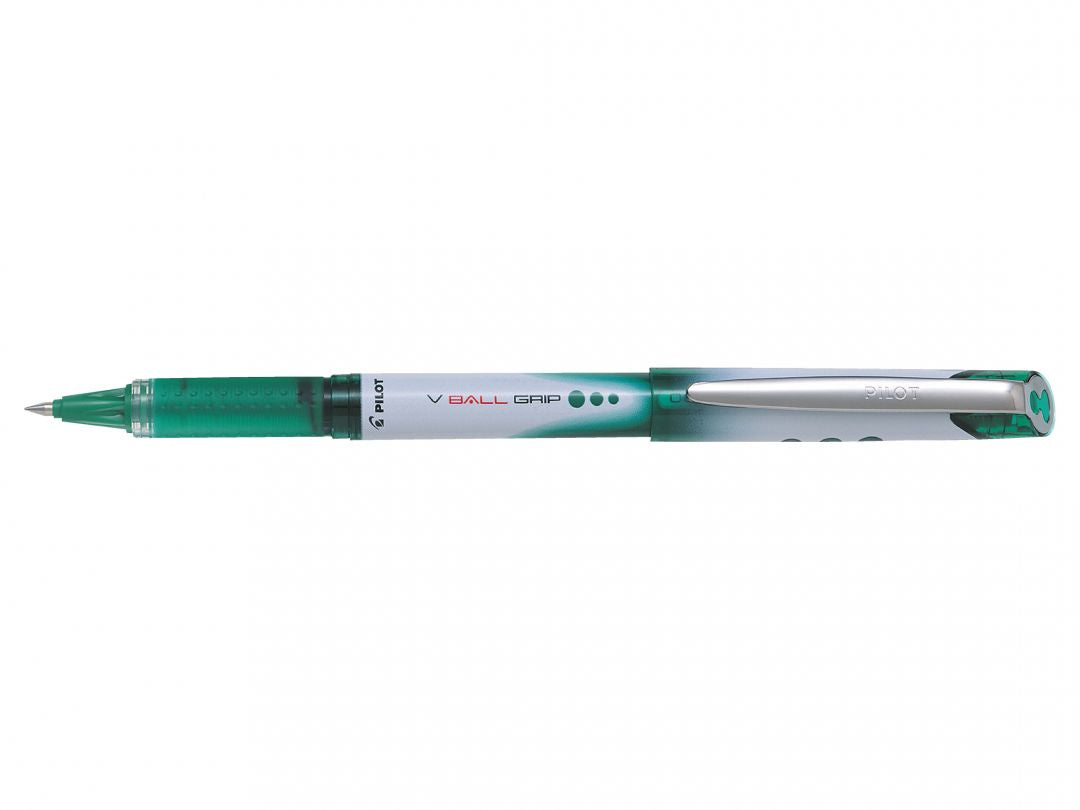 Pilot V-Ball Grip – Tintenroller, 0,5 mm, grün – 12 Stk.