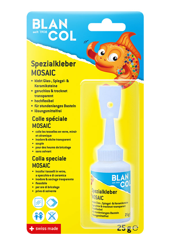 BLANCOL Alleskleber – 25 g – weiss – trocknet transparent, auswaschbar