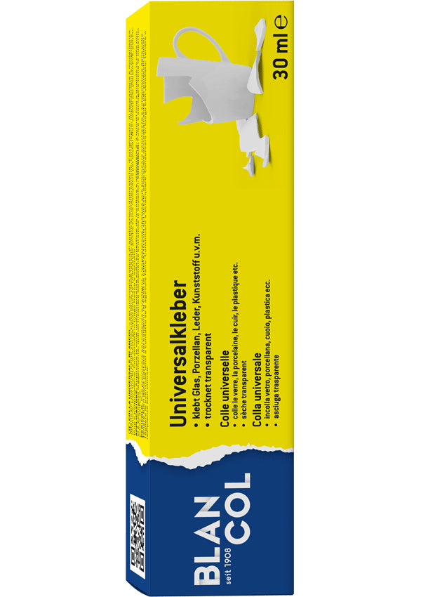 BLANCOL Universalkleber permanent – 30 ml, 1 Stk., für Glas, Porzellan, Leder …
