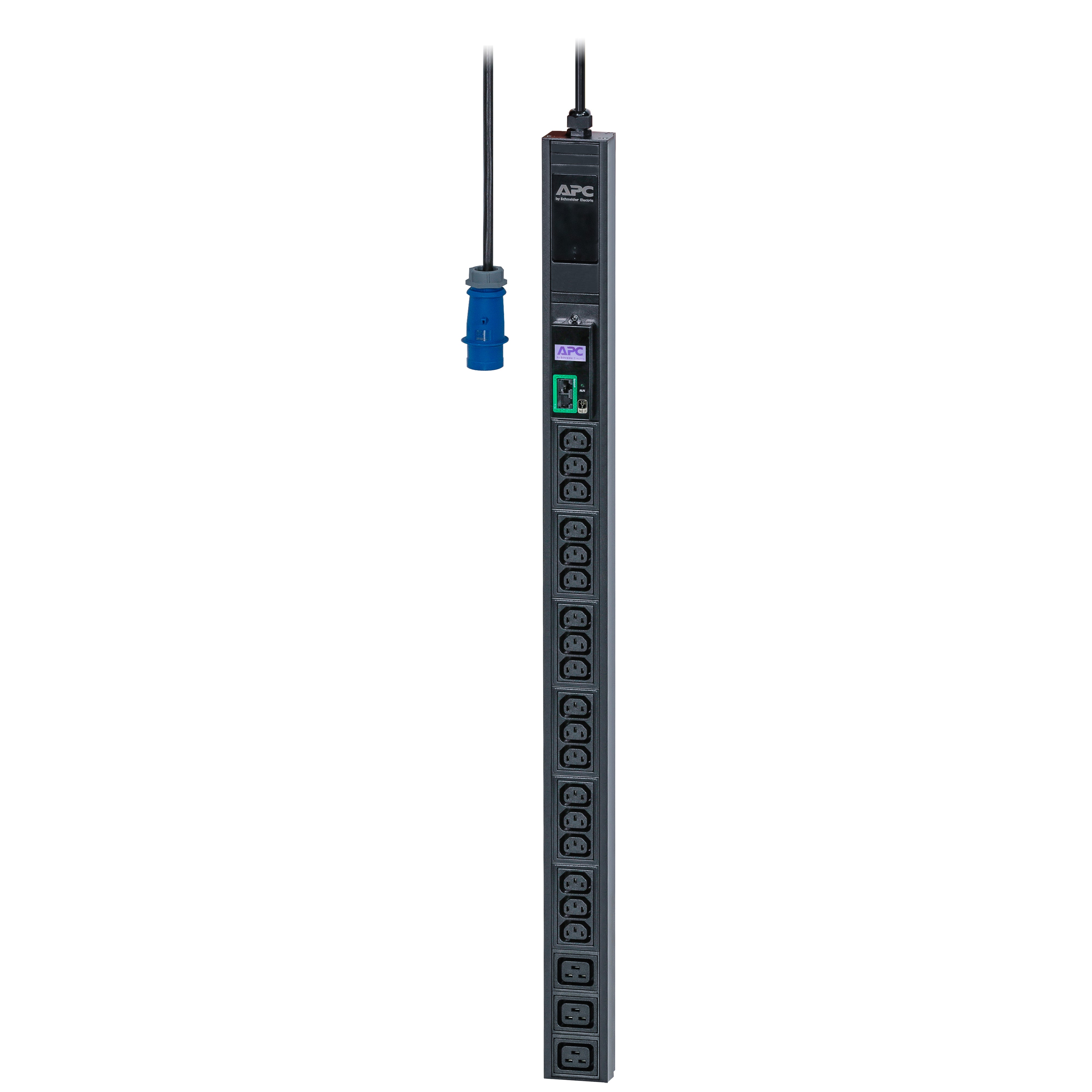 APC Easy – Rack-PDU Metered, einphasig, 18× IEC C13 + 3× IEC C19, 16 A, Stecker IEC 60309 2P+E, 3,7 kW