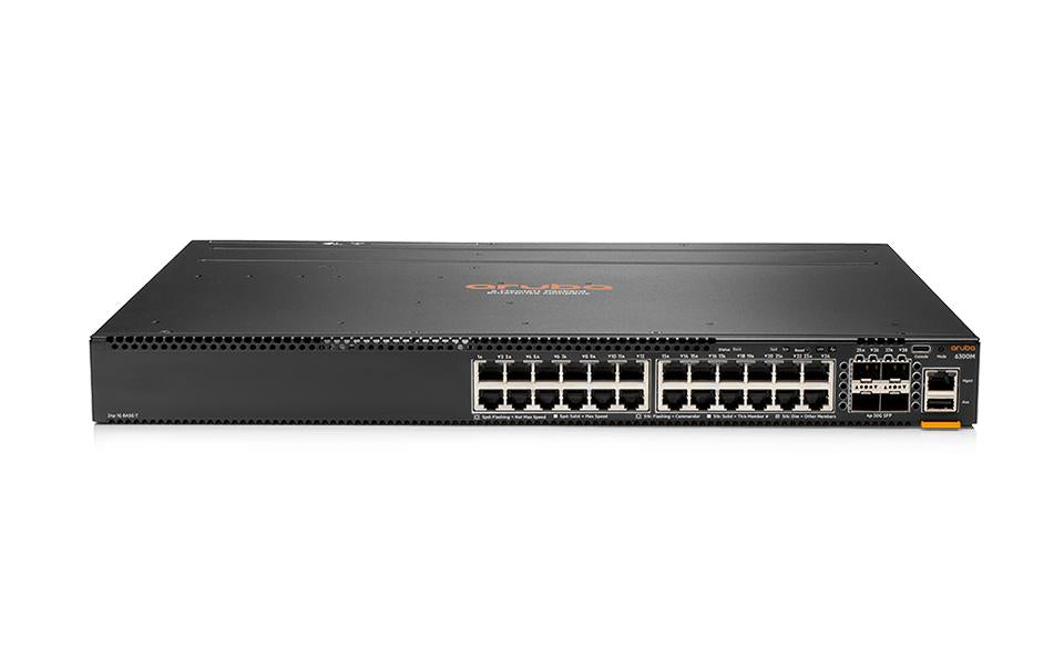 HPE Aruba Networking CX 6300M – Managed L3 Switch – 24× 1G, 4× SFP56, 19", 1U