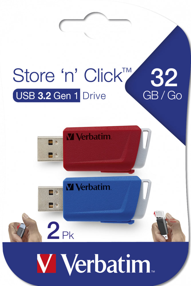 Verbatim USB-Stick – 32 GB, USB 3.2, wiederbeschreibbar