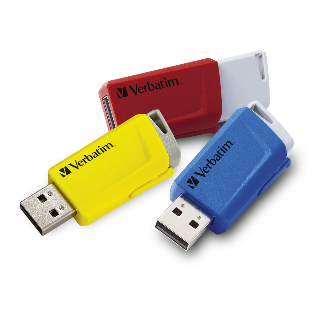 Verbatim Store 'n' Click USB-Stick – 16 GB, USB 3.2, 3er-Pack