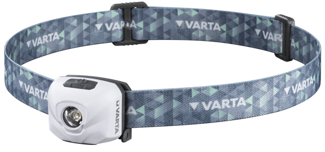 VARTA Stirnlampe Ultralight H30R – 300 lm, 91 m, IPX4, Laufzeit 21 h – Weiss