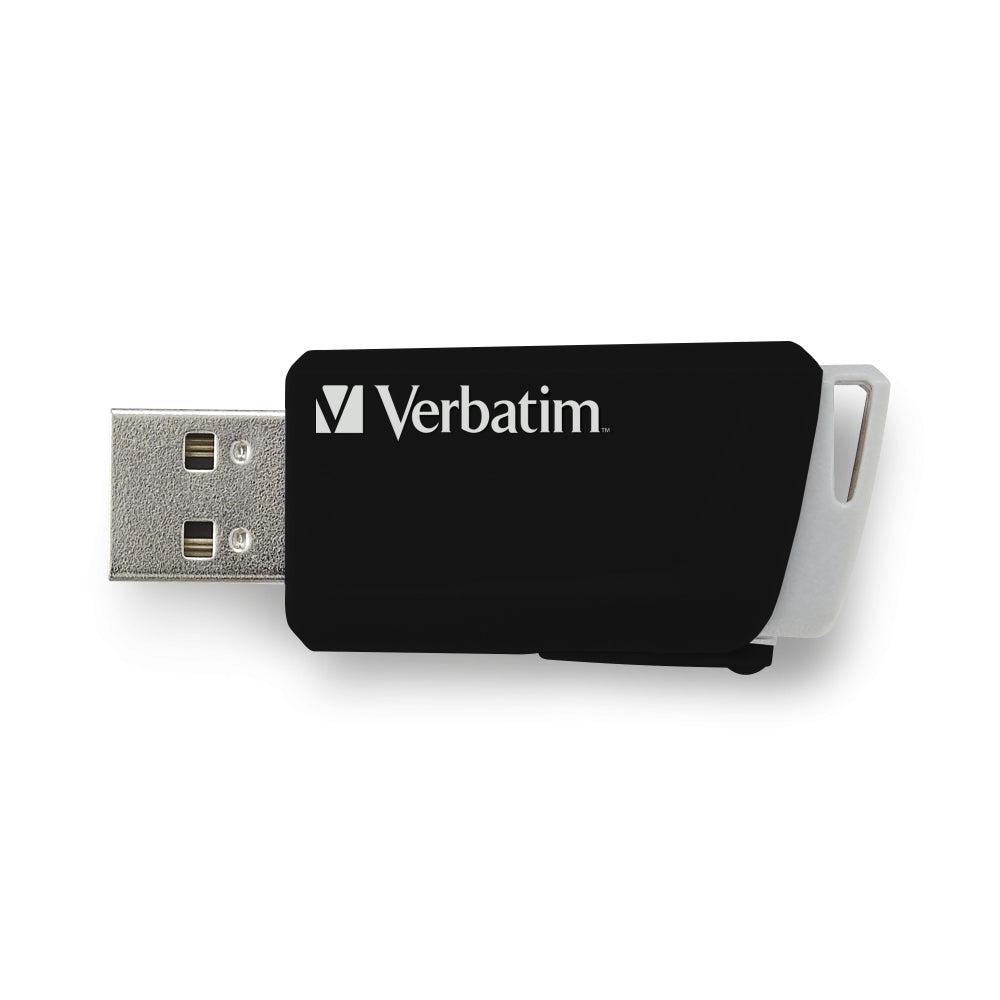 Verbatim Store'n'Click USB-Stick 32 GB – USB-A 3.2 Gen 1, 80/25 MB/s, Dia, Schwarz