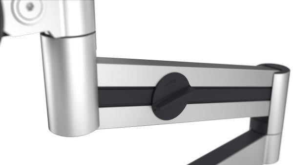 Durable Monitorarm, 1 Monitor, Tischdurchführung, bis 27", VESA 75 × 75/100 × 100 mm, 8 kg, silber