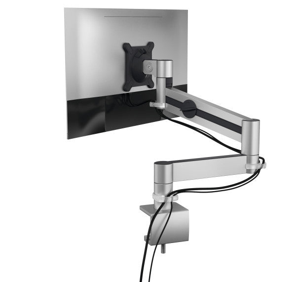 Durable Monitorarm, Tischklemme, bis 27", VESA 75 × 75/100 × 100 mm, 8 kg, silber