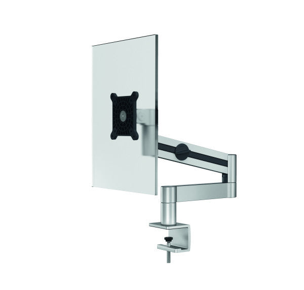 Durable Monitorarm, Tischklemme, bis 27", VESA 75 × 75/100 × 100 mm, 8 kg, silber