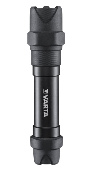 Varta Taschenlampe Indestructible F30 Pro – 650 lm, 279 m, IP67, 6× AA (inkl.), 2 Stufen – Schwarz