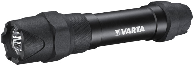 Varta Taschenlampe Indestructible F30 Pro – 650 lm, 279 m, IP67, 6× AA (inkl.), 2 Stufen – Schwarz