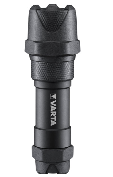 Varta Taschenlampe Indestructible F10 Pro – 300 lm, 183 m, IP67, 3× AAA – Schwarz