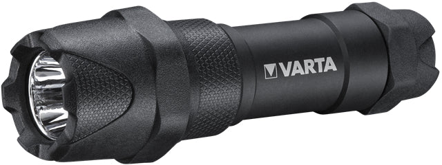 Varta Taschenlampe Indestructible F10 Pro – 300 lm, 183 m, IP67, 3× AAA – Schwarz