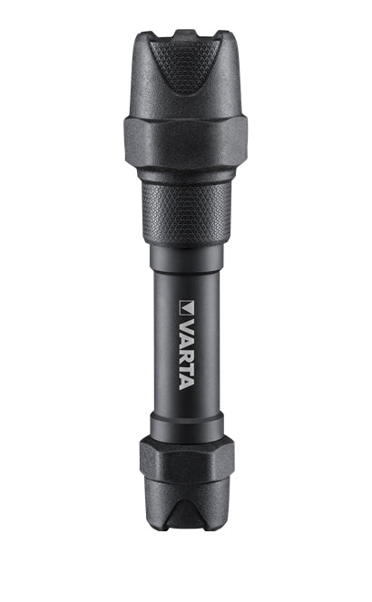 Varta Taschenlampe F20 Pro – 350 lm, 140 m, IP67, 2×AA, 2 Stufen – Schwarz