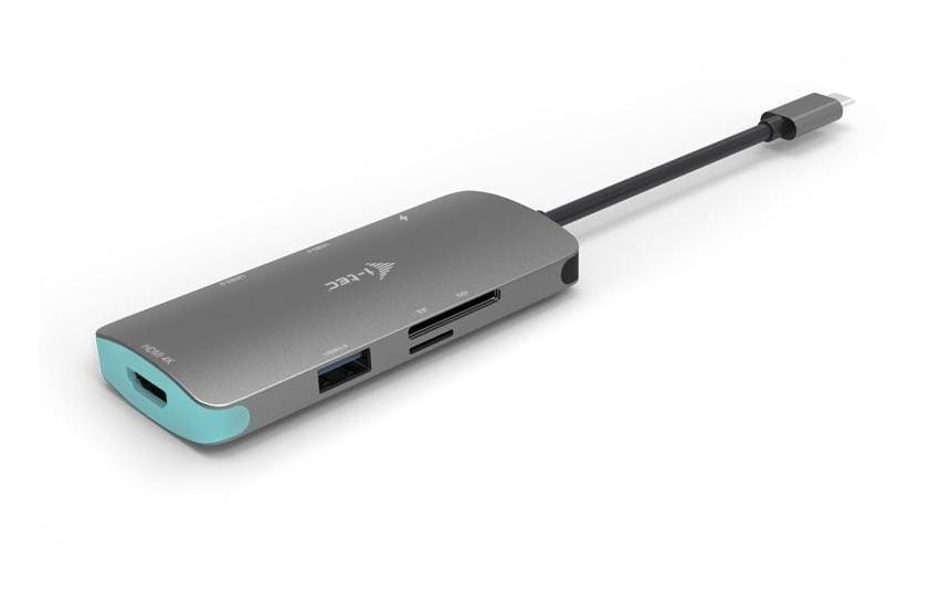 i-tec Metal Nano Dockingstation – USB-C, 1× HDMI, 3× USB-A, 100 W PD, SD/microSD, für Windows/Mac/Linux