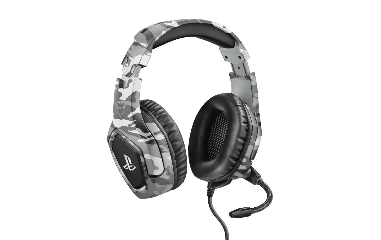 Trust GXT 488 Forze-G Gaming-Headset – Over-Ear, Stereo, Kabelgebunden, 3,5 mm Klinke, für PS4, Grau