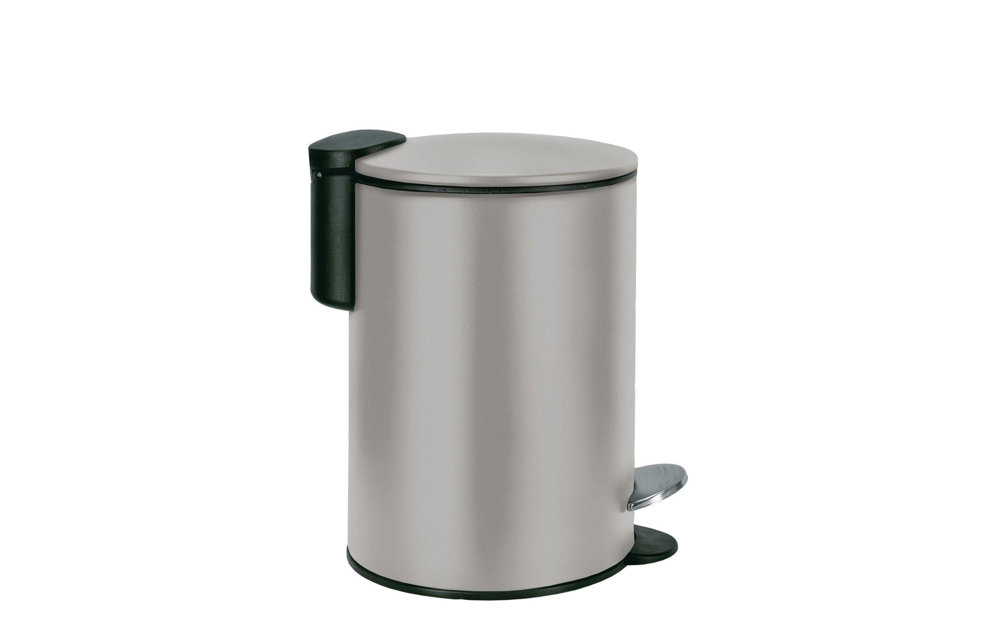 Kleine Wolke Treteimer Silence – 3 l – Metall, rund – grau – Soft-Close