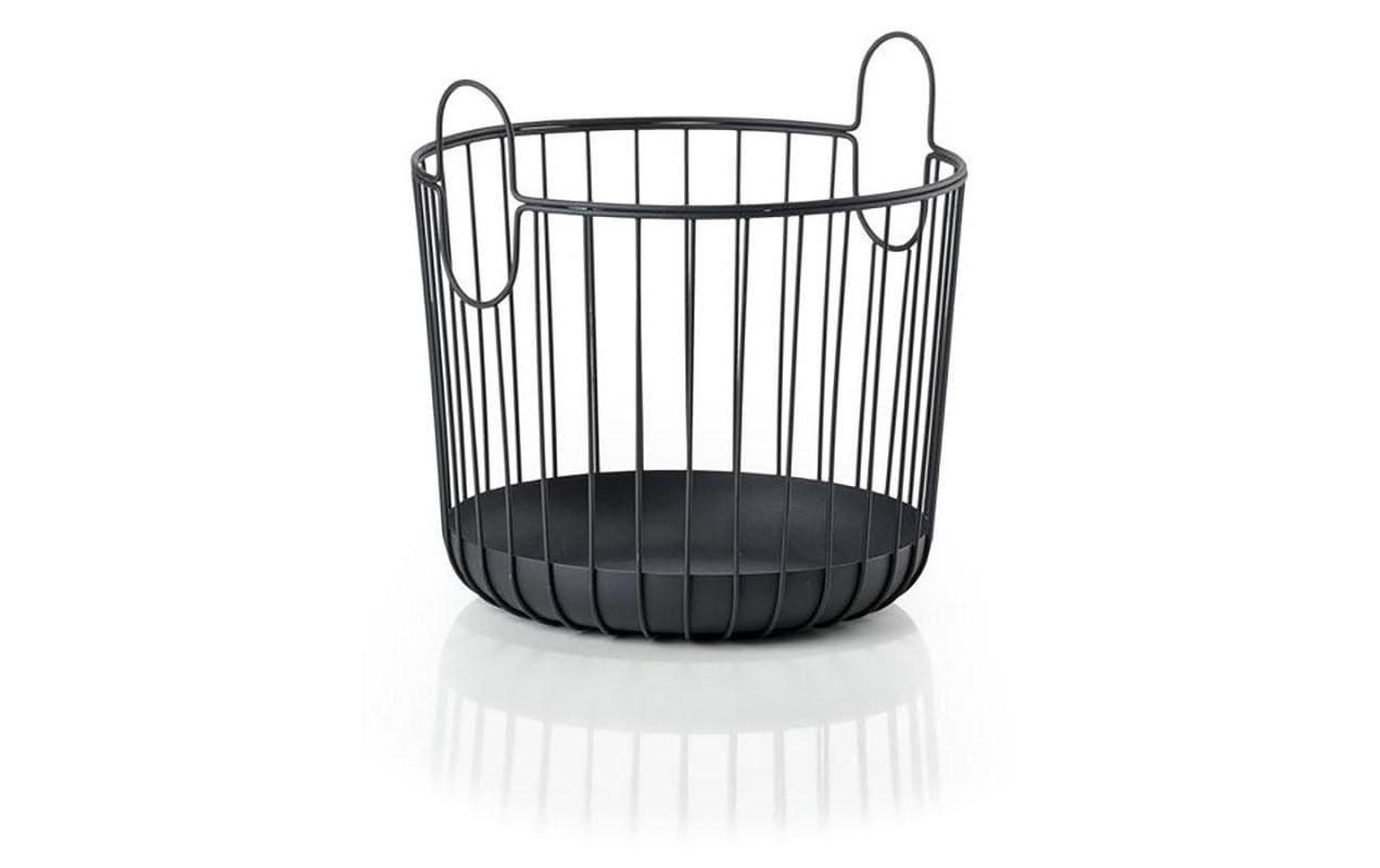 Zone Denmark Inu Aufbewahrungskorb – Metall – Schwarz – Ø 300 × H 305 mm