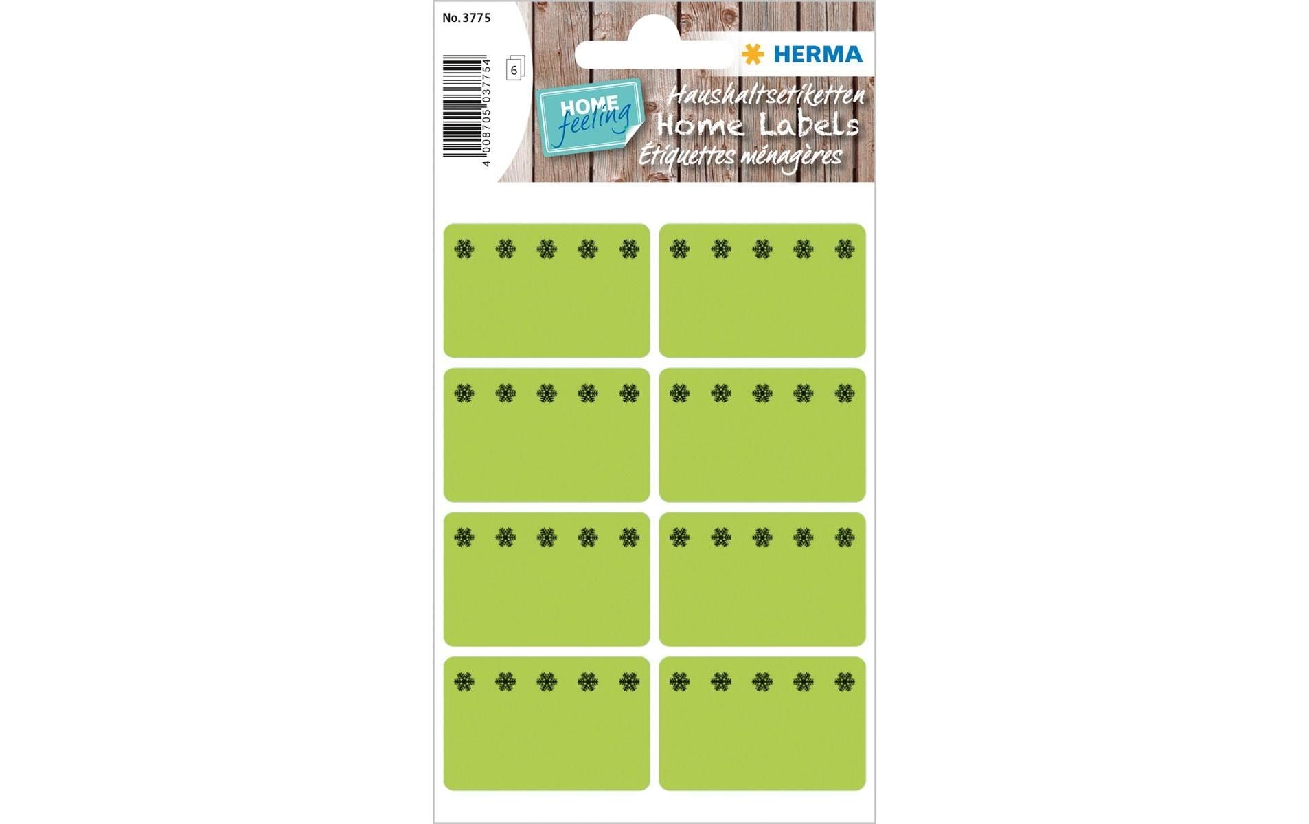 HERMA Haftetiketten – rechteckig 26 × 40 mm, wiederablösbar, leuchtgrün