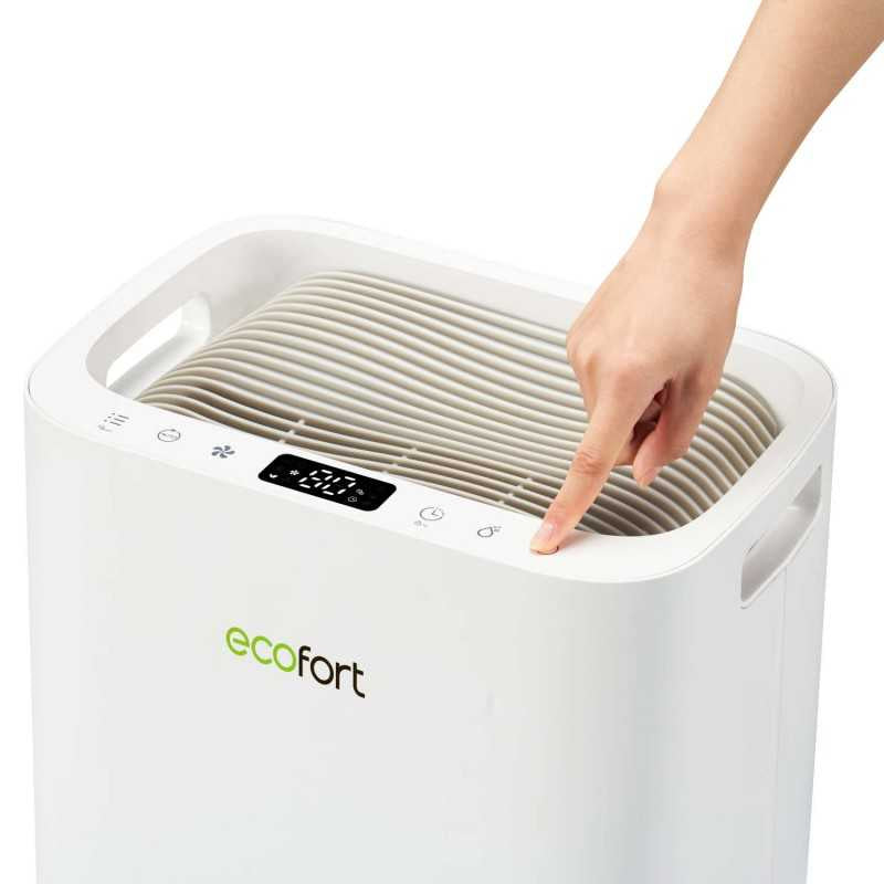 Ecofort Luftentfeuchter ecoQ DryAir 20L – 20 L/24 h, bis 50 m², Tank 4,5 l, Hygrostat