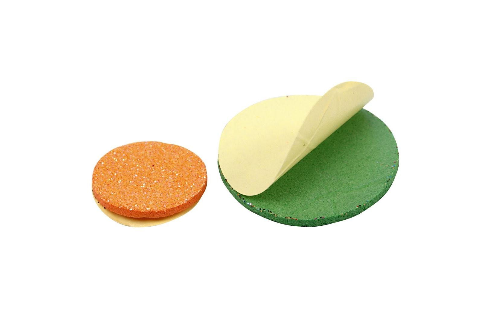 Creativ Company Moosgummi, selbstklebend, mehrfarbig, drei Grössen sortiert, 1'000 Stk., Art.-Nr. 79022