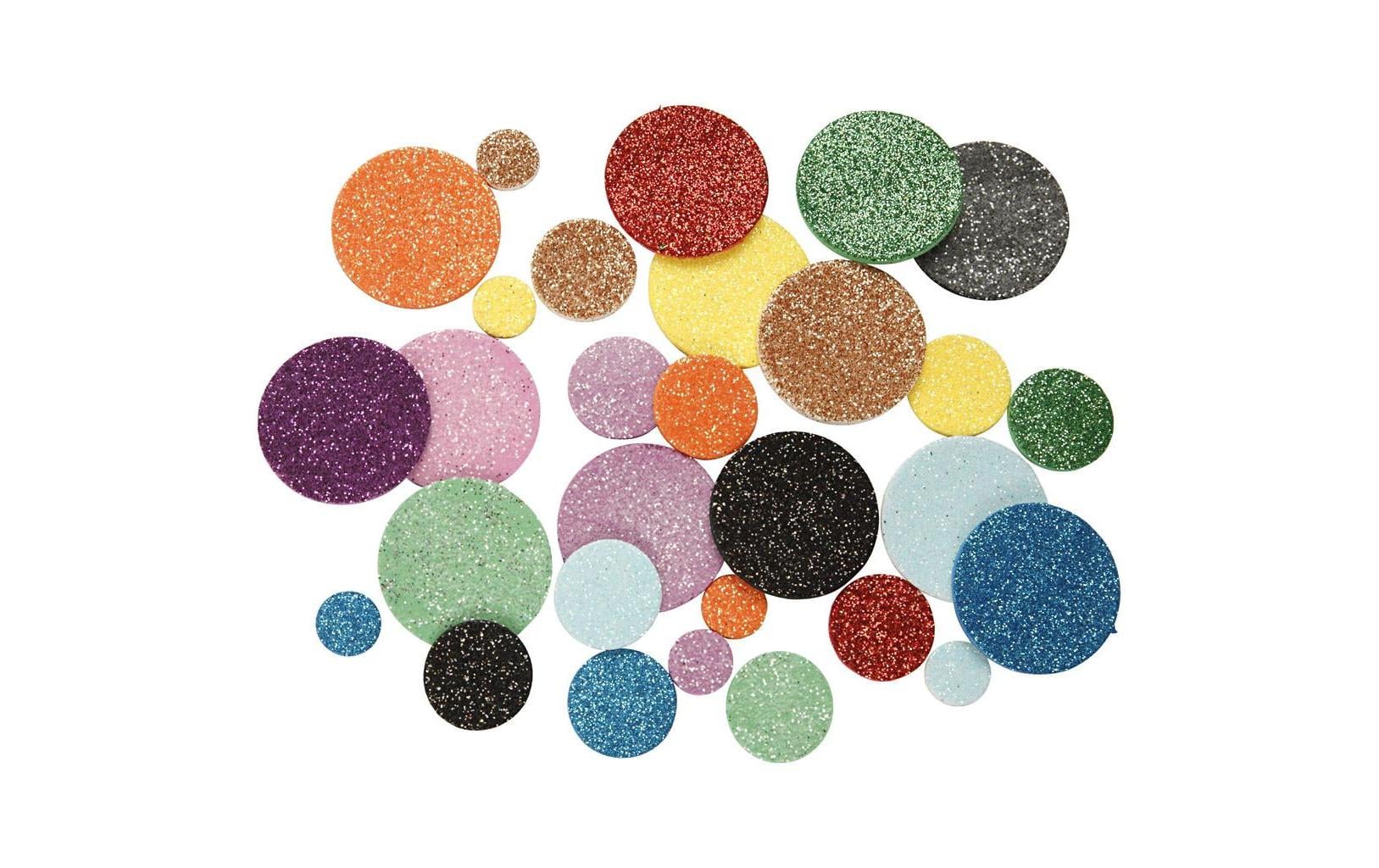 Creativ Company Moosgummi, selbstklebend, mehrfarbig, drei Grössen sortiert, 1'000 Stk., Art.-Nr. 79022
