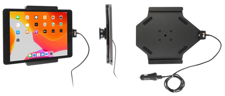 Brodit Fahrzeug-Dock für Apple iPad 10,2" (7. Gen.) – USB, Zigarettenanzünder – Schwarz