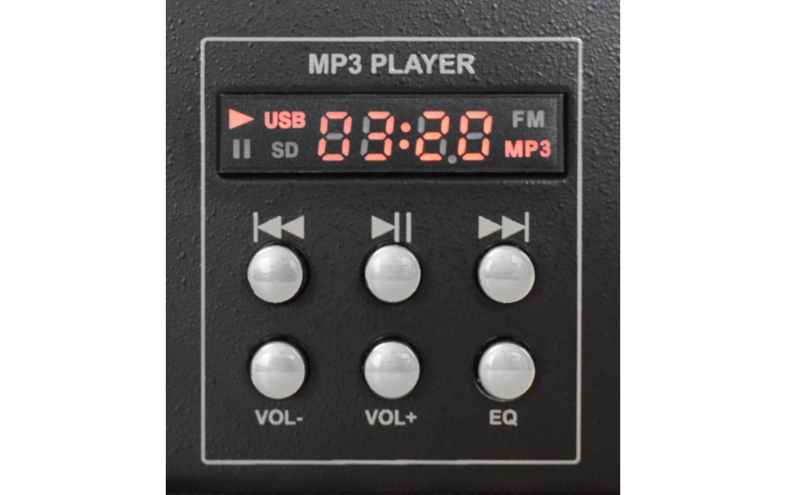 Skytec STM-3020B – 6-Kanal Mixer, USB, MP3, Schwarz