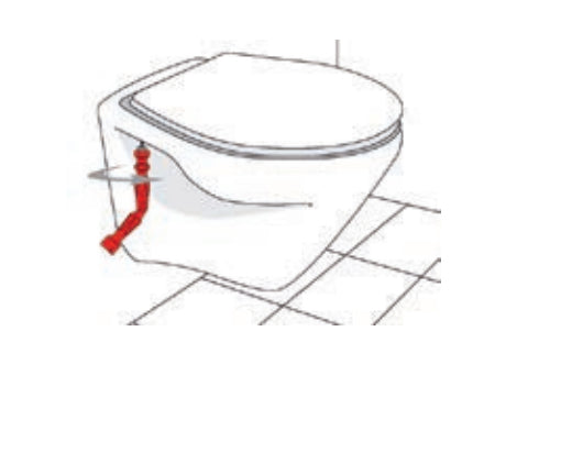 Diaqua WC-Sitz Montageschlüssel – Kunststoff, Grau, H 25 cm