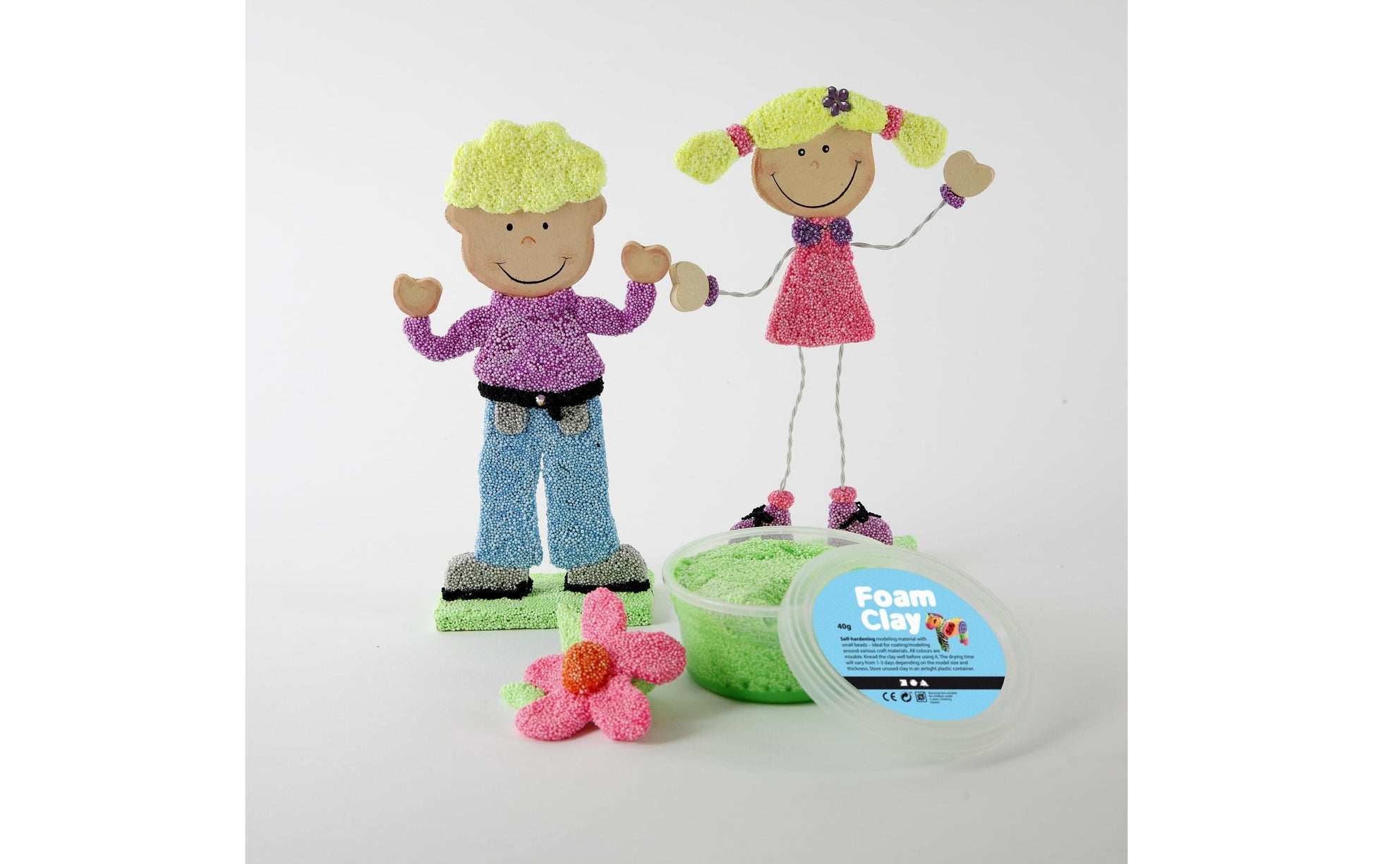 Creativ Company Modelliermasse, Foam Clay, Rot, 560 g, 1 Stk.