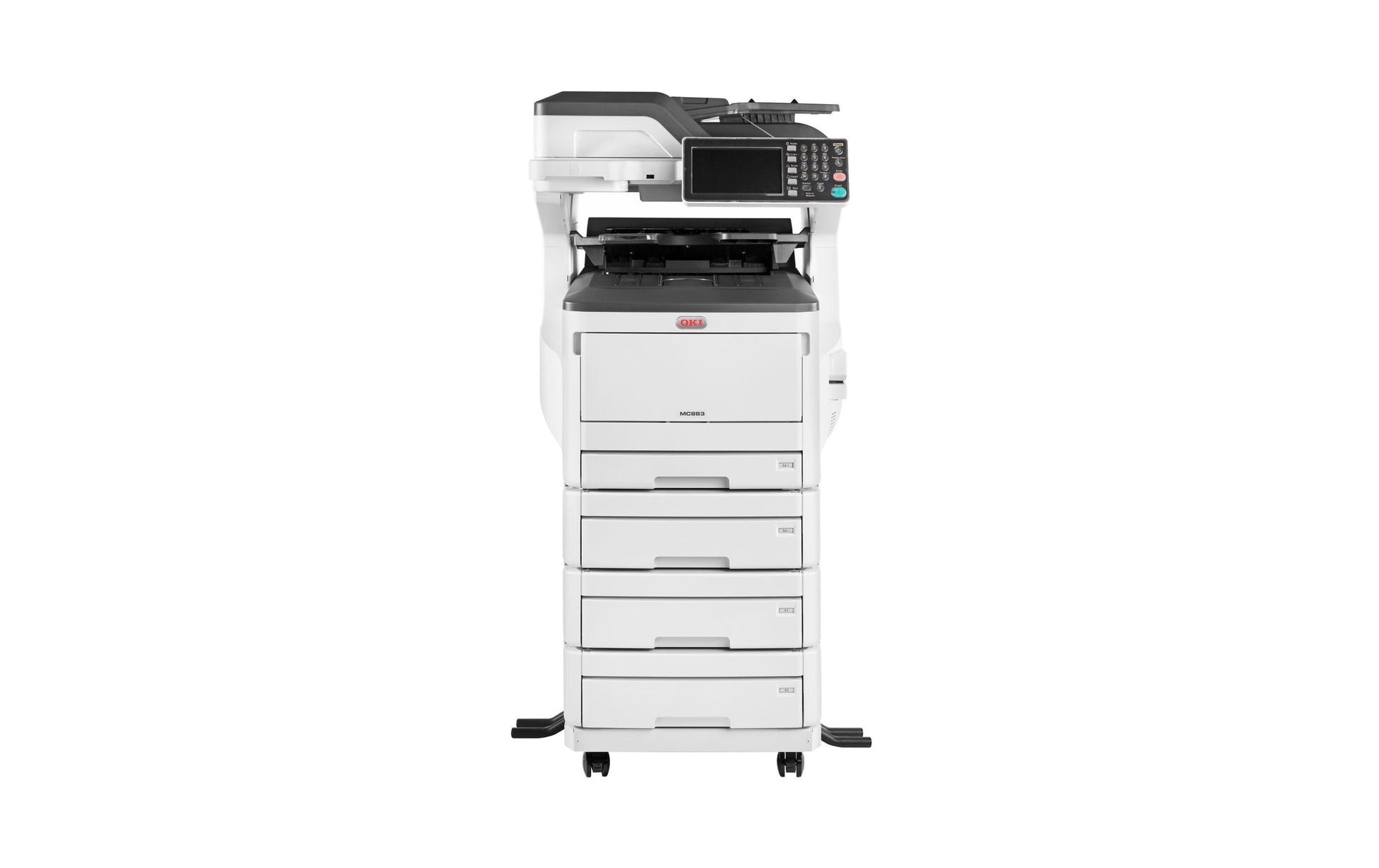 OKI MC883dnv – Farbiges Laser-MFP A3, 4-in-1 – USB – Duplex, Duplex-ADF – 35 ppm S/W, 35 ppm Farbe