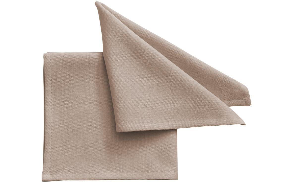 Pichler Textil Stoffserviette Beige – 40 × 40 cm, Baumwolle – 6er-Set