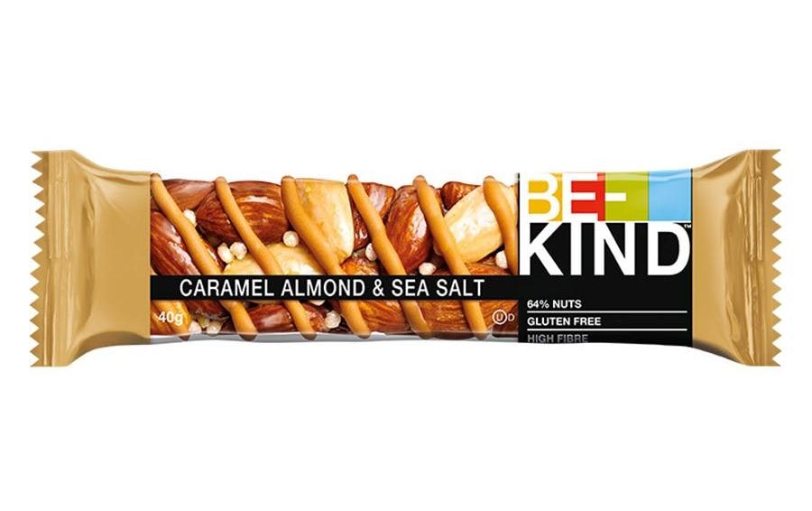 BE-KIND Nussriegel – Karamellmandeln & Meersalz, glutenfrei, 12 × 40 g (480 g)