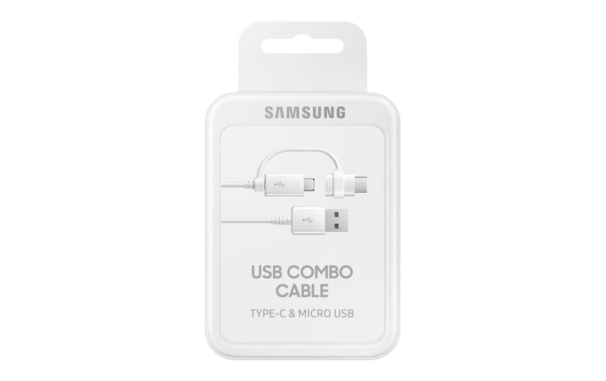 Samsung USB-A auf USB-C/Micro-USB-B Kabel – USB 2.0 (480 Mbit/s) – 1,5 m – Weiss