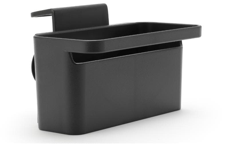 Brabantia Utensilienhalter (wandmontiert) 12,8 × 17,1 × 10,5 cm, Kunststoff, Dunkelgrau
