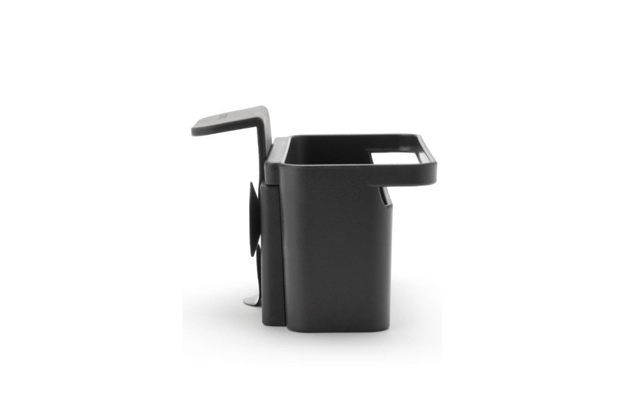 Brabantia Utensilienhalter (wandmontiert) 12,8 × 17,1 × 10,5 cm, Kunststoff, Dunkelgrau