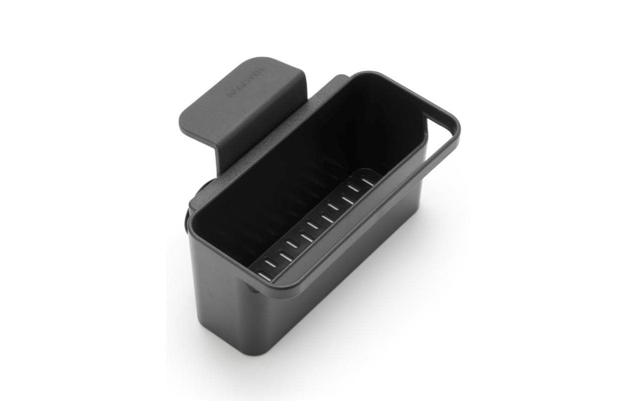 Brabantia Utensilienhalter (wandmontiert) 12,8 × 17,1 × 10,5 cm, Kunststoff, Dunkelgrau