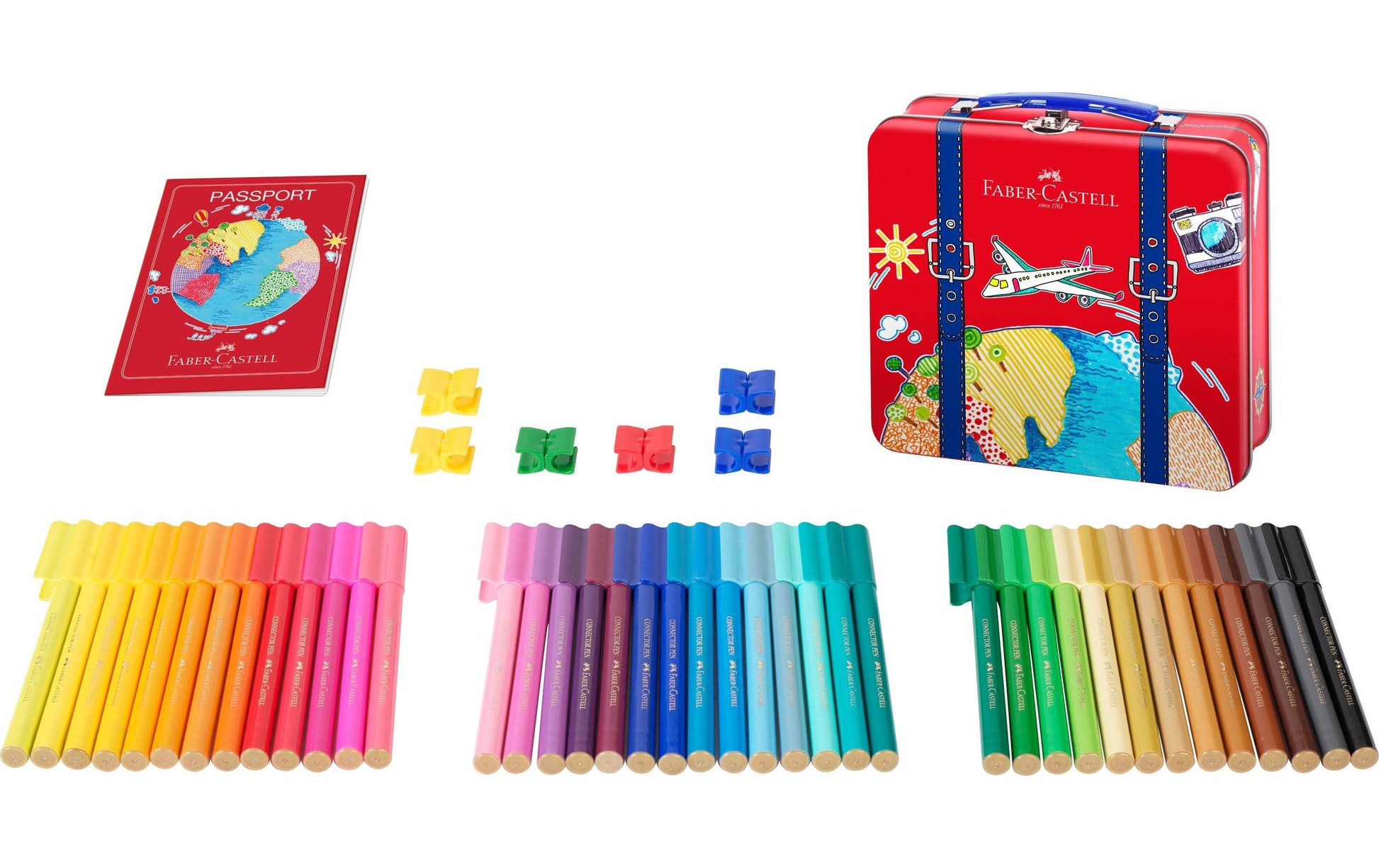 Faber-Castell Filzstifte, Strichbreite 1 mm, 40 Farben