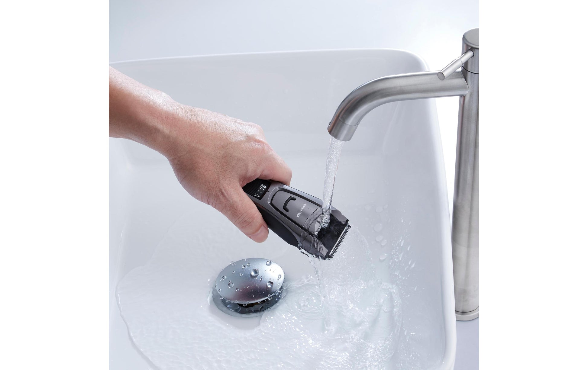 Panasonic Bart-/Haarschneider ER-GB80-H503 – Nass & trocken, 39 Längenschritte – 50 min Akku – Anthrazit