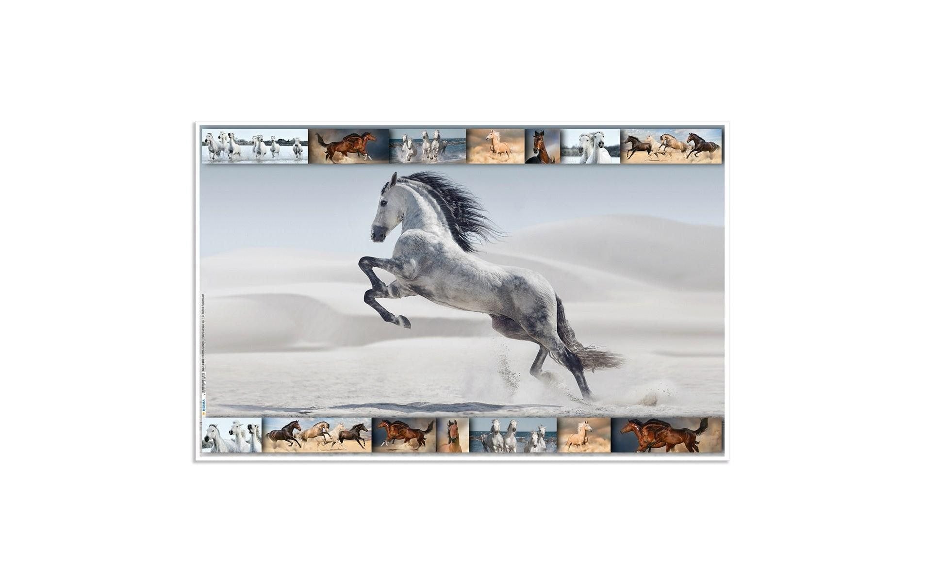 HERMA Schreibunterlage – Pferd – 550 × 350 mm – Kunststoff, rutschfest