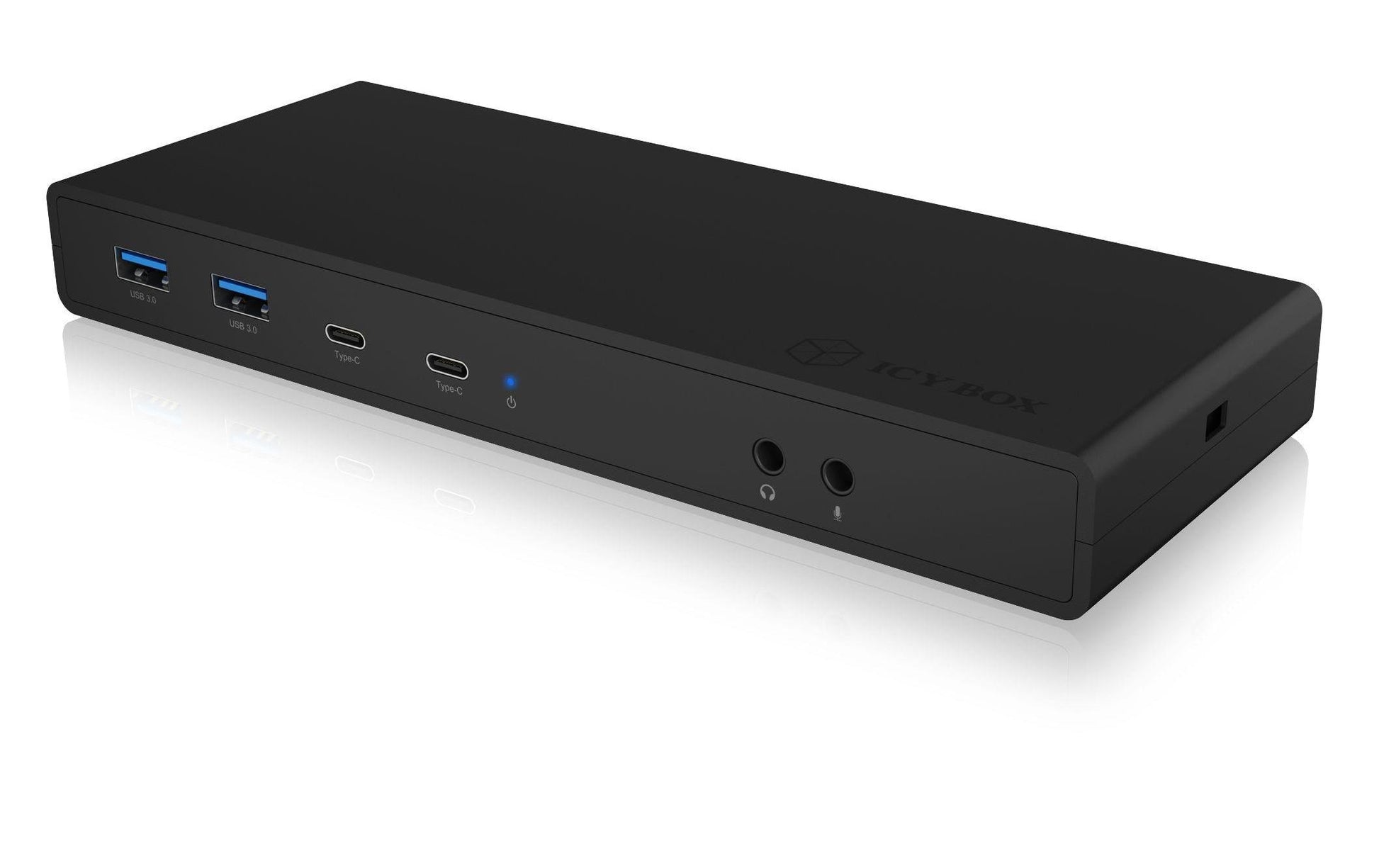 ICY BOX IB-DK2245AC Dockingstation – USB-C, 2× DP, 2× HDMI, 4× USB-A, 2× USB-C, 65 W PD, GbE, 3,5 mm Audio