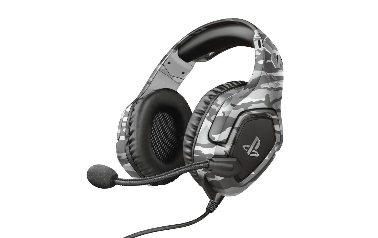 Trust GXT 488 Forze-G Gaming-Headset – Over-Ear, Stereo, Kabelgebunden, 3,5 mm Klinke, für PS4, Grau