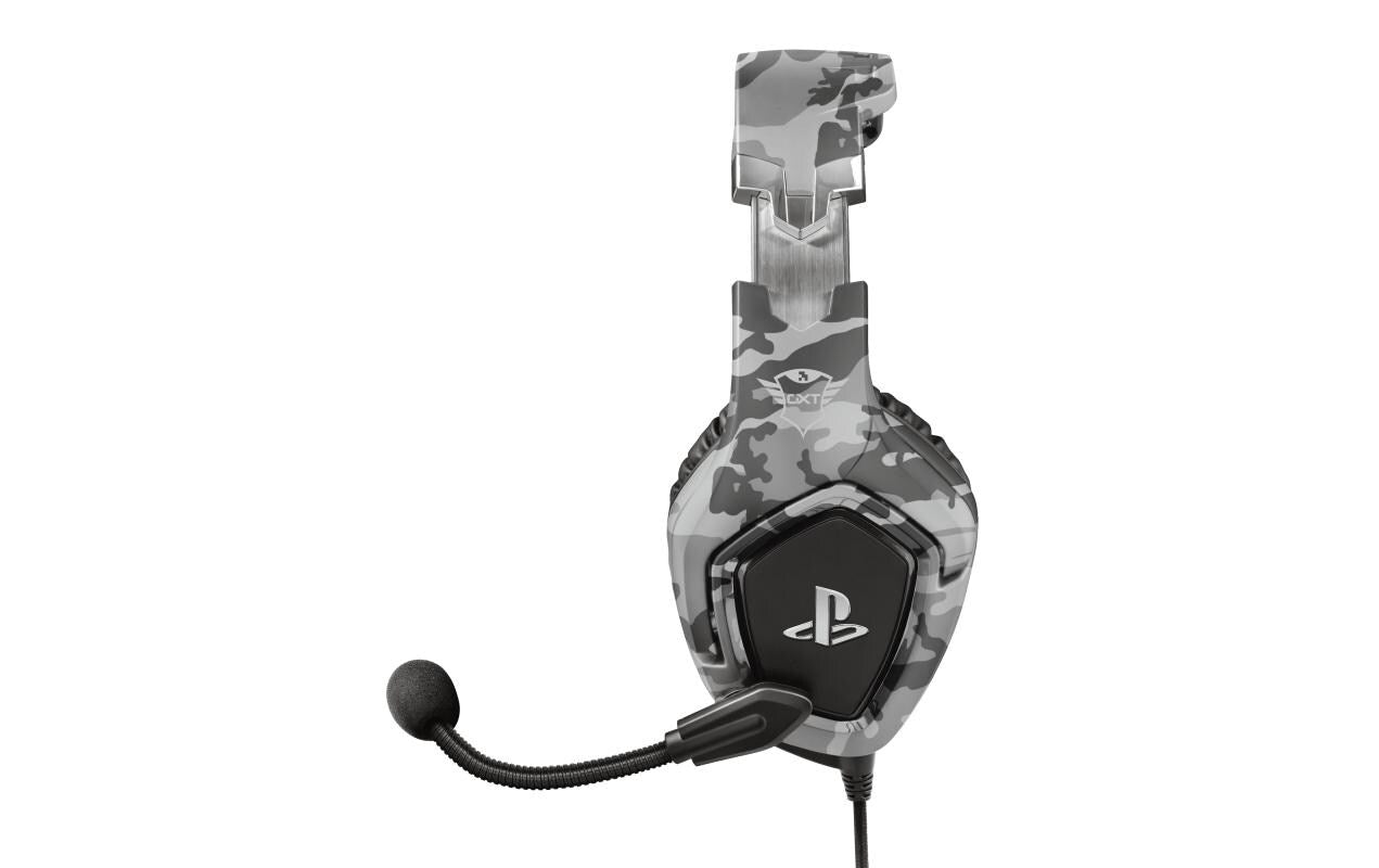 Trust GXT 488 Forze-G Gaming-Headset – Over-Ear, Stereo, Kabelgebunden, 3,5 mm Klinke, für PS4, Grau