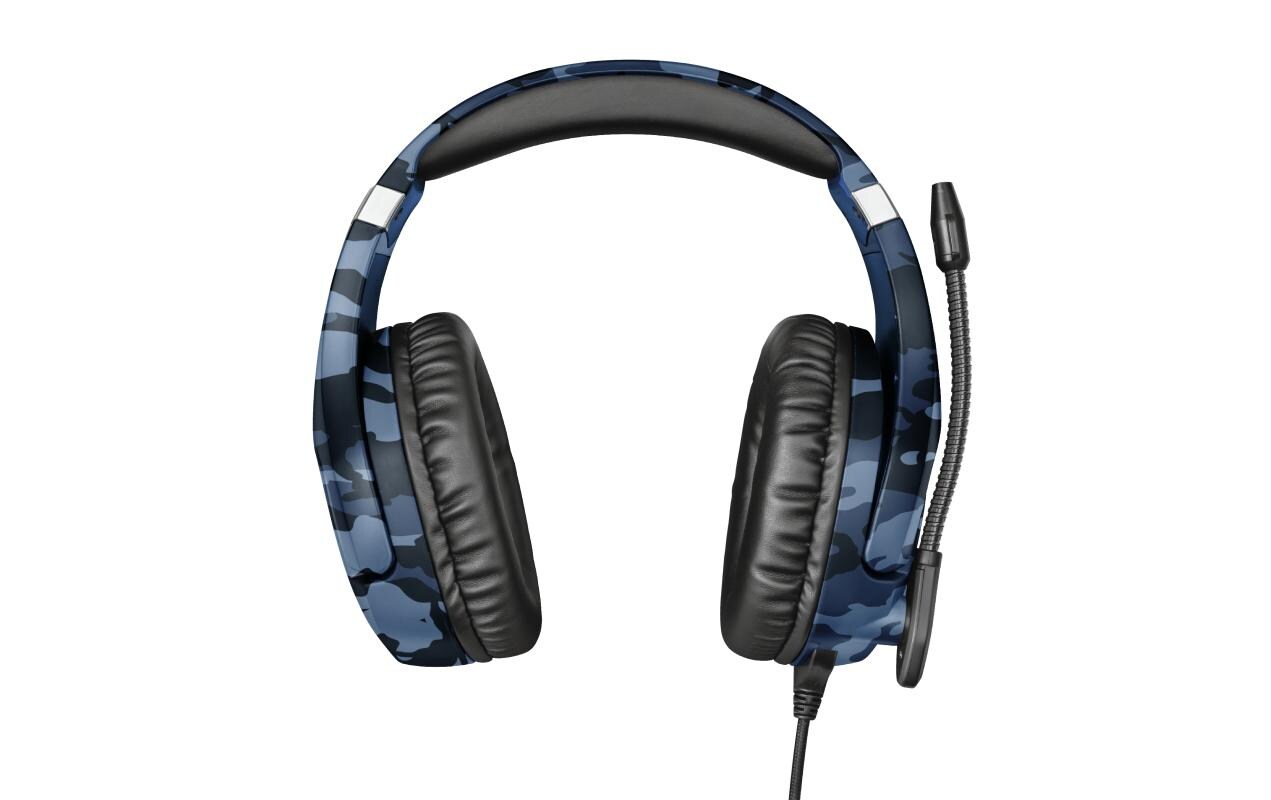Trust GXT 488 Forze-B Gaming-Headset – Over-Ear, Stereo, Kabelgebunden, 3,5 mm Klinke, ANC, für PS4, PS5, Blau