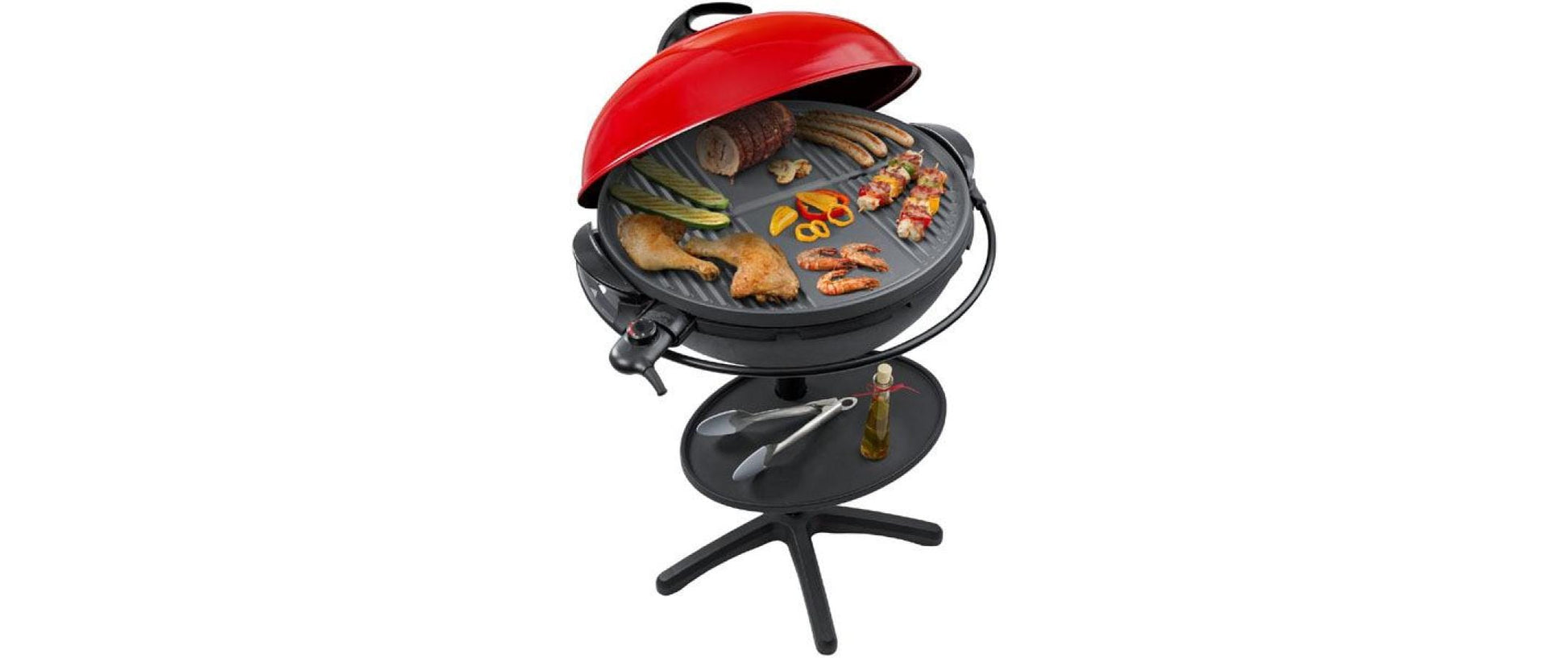 Steba Stand- & Tischgrill VG 400 – Ø 53,5 cm, 2'200 W – rot/schwarz